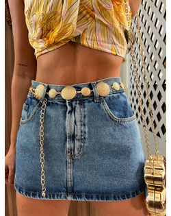 Short Saia Jeans Vintage Farm - 55257 - Closet