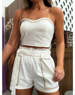 Conjunto Linho Branco Cindy - 3545 - Closet