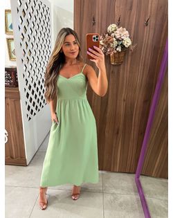 Vestido Midi Menta Desiree - 25133 - Closet