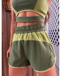 Short Bicolor Verde Devon Colcci - 438517 - Closet