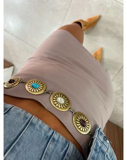 Cinto Medalha Pedra Boho - 154855 - Closet