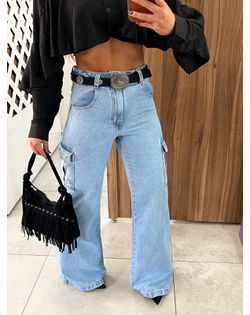 Calça Cargo Jeans Nxo - 959988 - Closet