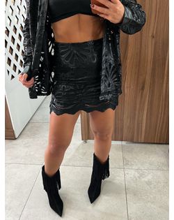 Saia Courino Preta Jade - 6262636 - Closet