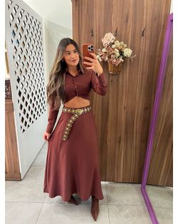 Conjunto Marrom Adriana - 956455 - Closet