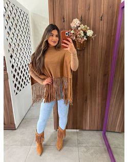 Poncho Tricot Nude - 448455 - Closet