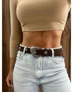Cinto Boho Camurça Café Maisa - 52566 - Closet