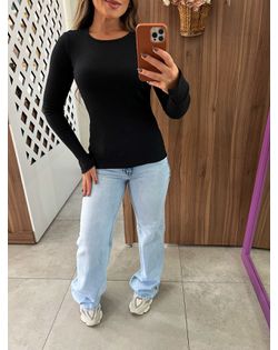 Blusa Canelada Preta Colcci CLC - 63952685 - Closet