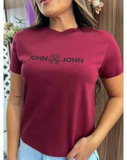 T-shirt Basic Vinho John John - 5158455 - Closet