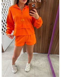 Moletom Gola Alta Laranja Colcci - 54548585 - Closet