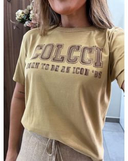 Camiseta Born To Be An Icon Colcci Bege - 4285858 - Closet