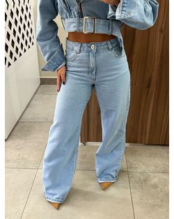 Calça Wide Leg Jeans Nxo - 8486 - Closet