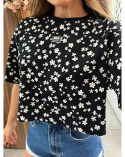 Cropped Box Floral Com Logo Colcci CLC - 62285 - Closet