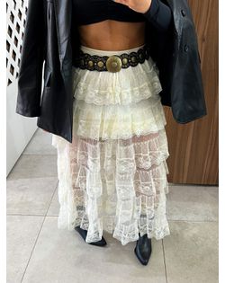 Saia Renda Babados Off Amy - 626555 - Closet