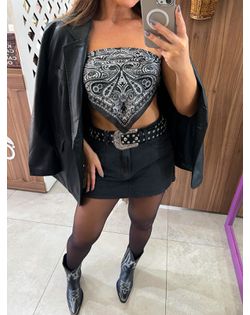 Lenço Estampado Boho Daphne - 3629475 - Closet