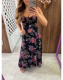 Vestido Cropped Estampado Floral Berlim Farm - 695... - Closet