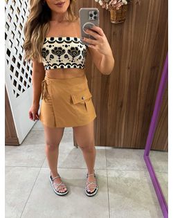 Short Saia Comfort com Amarração Nude Colcci - 515... - Closet