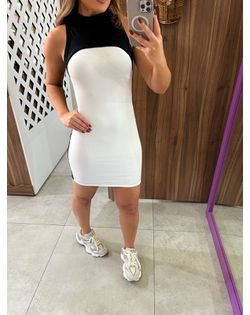 Vestido Duo Colors Branco Colcci Sport - 326955266 - Closet