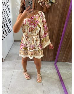 Vestido Curto Jardim Majestoso Farm - 91821 - Closet