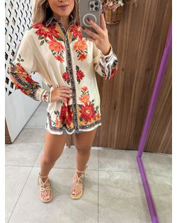 Camisa Manga Longa Flor do Rio Farm - 87482 - Closet