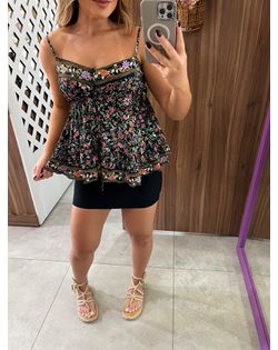Blusa Estampada Jardim Florido Farm - 5585296552 - Closet