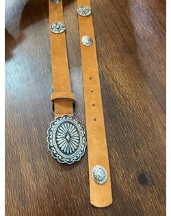 Cinto Boho Camurça Caramelo Iara - 269454 - Closet