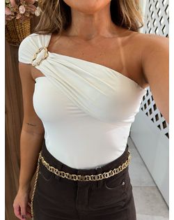 Blusa Nula Manga Off Karen - 595885589 - Closet