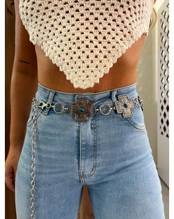 Cinto Cruz Country Prata - 9596599696 - Closet
