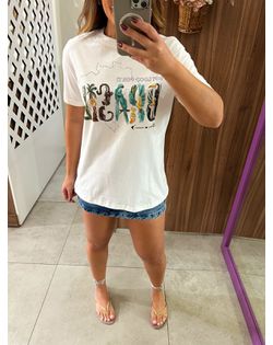 T-Shirt Média Soy Brasil Off White Farm - 44158485... - Closet