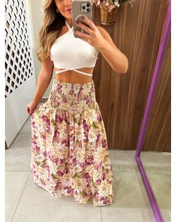Saia Estampada Serena Farm - 656554 - Closet