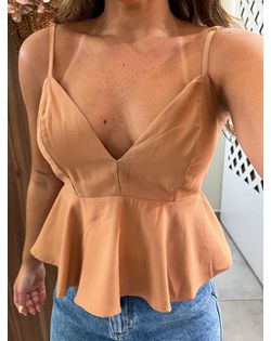 Blusa Nude Peplum - 6262625 - Closet