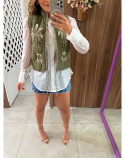 Colete Estampado Serra Tropical Farm - 95956 - Closet