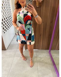 Vestido Curto Estampado Recanto Dos Coqueiros Farm... - Closet