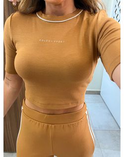 Cropped Caramelo Slim Basic Colcci Sport - 296596... - Closet