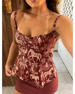 Blusa Estampada Haras Farm - 956596 - Closet
