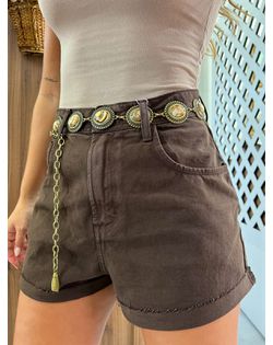 Short Mom Barra a Fio Marrom Coffee Alcance - 952... - Closet