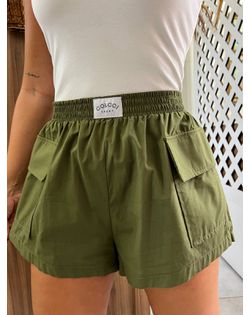 Short Fasion Comfort Com Bolsos Verde Colcci Sport... - Closet