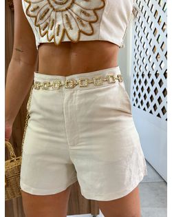 Short Em Linho Bege Colcci - 5965269596 - Closet