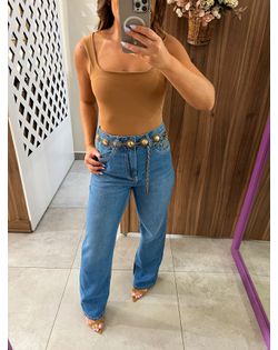 Calça Jeans Reta Cintura Alta Lez a Lez - 8952612... - Closet