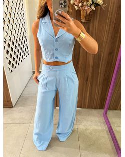Conjunto Alfaiataria Azul Maia - 545456598 - Closet