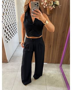 Conjunto Alfaiataria Preto Maia - 64646996 - Closet