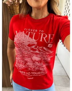 Camiseta Closer To Nature Vermelha Colcci - 854158... - Closet