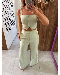 Conjunto Alfaiataria Verde Menta Lez a Lez - 51631... - Closet