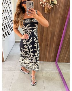 Vestido Midi Estampado Guanacaste Farm - 551845 - Closet