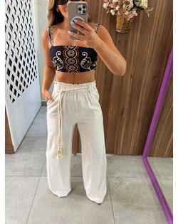 Calça Linho Cru Elisa - 45881418 - Closet