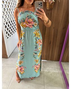 Vestido Cropped Estampado Maira Farm - 5494964 - Closet