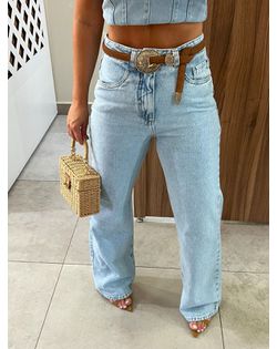 Calça Jeans Clara Reta Basic - 519621632 - Closet