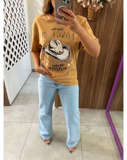 Camiseta Oversized Estampada Rodeo Nude Colcci - 5... - Closet