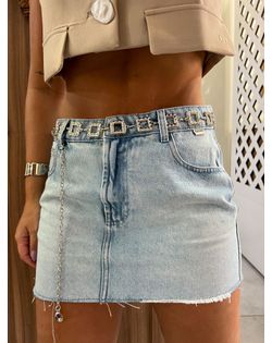 Saia Jeans Reta Alicante John John - 8485848 - Closet