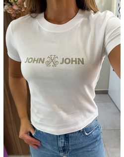 T-shirt JJ Basic Feminina Off John John - 626595 - Closet