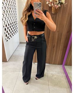Calça Preta Alfaiataria Maju - 959459 - Closet